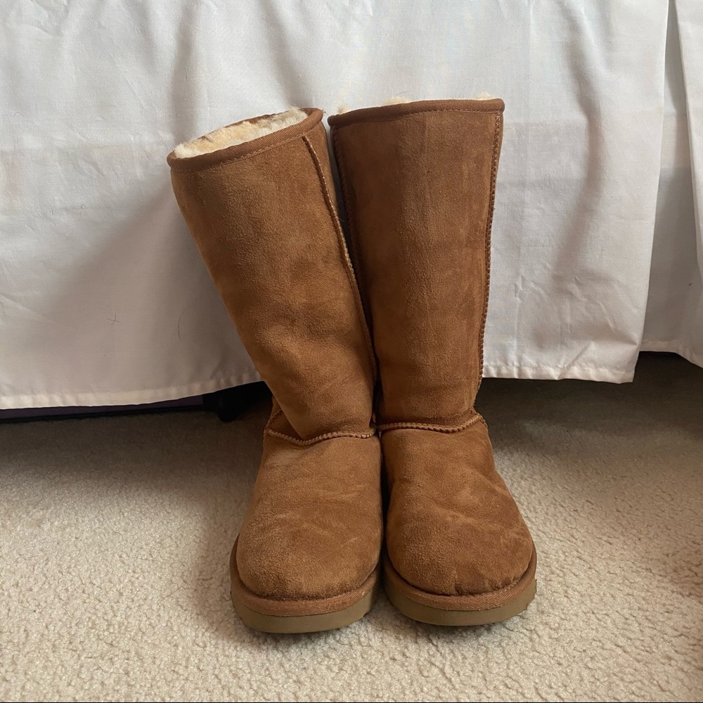 Chestnut tall UGGs